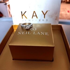 1-1 1/2ct Diamond Wedding Ring. Firm